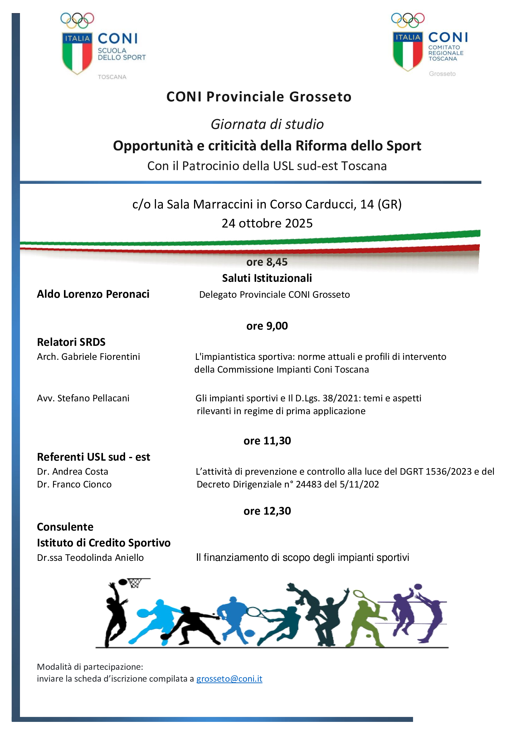 Opportunità e criticità della Riforma dello Sport - Grosseto