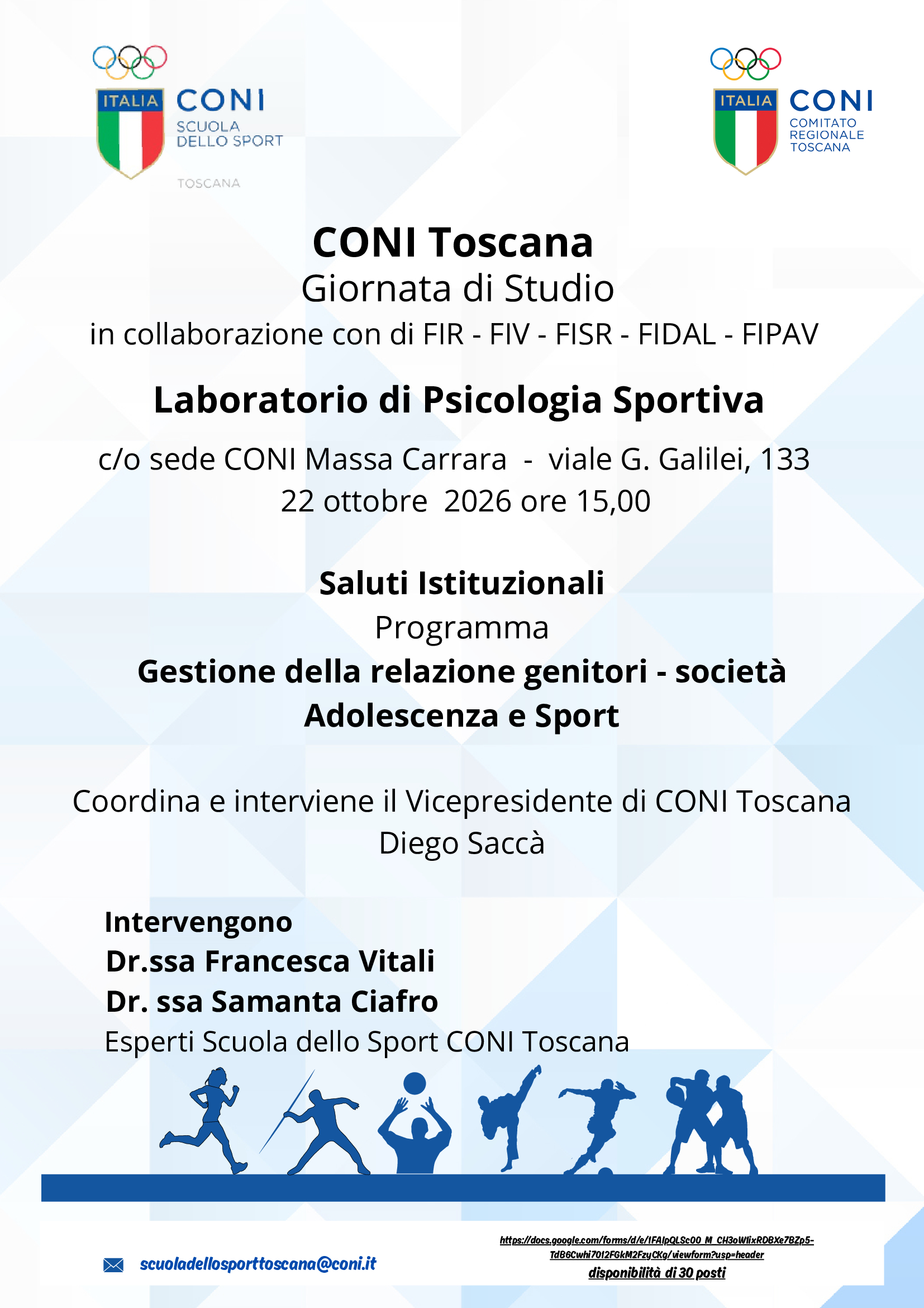 2^ edizione del Laboratorio di psicologia sportiva