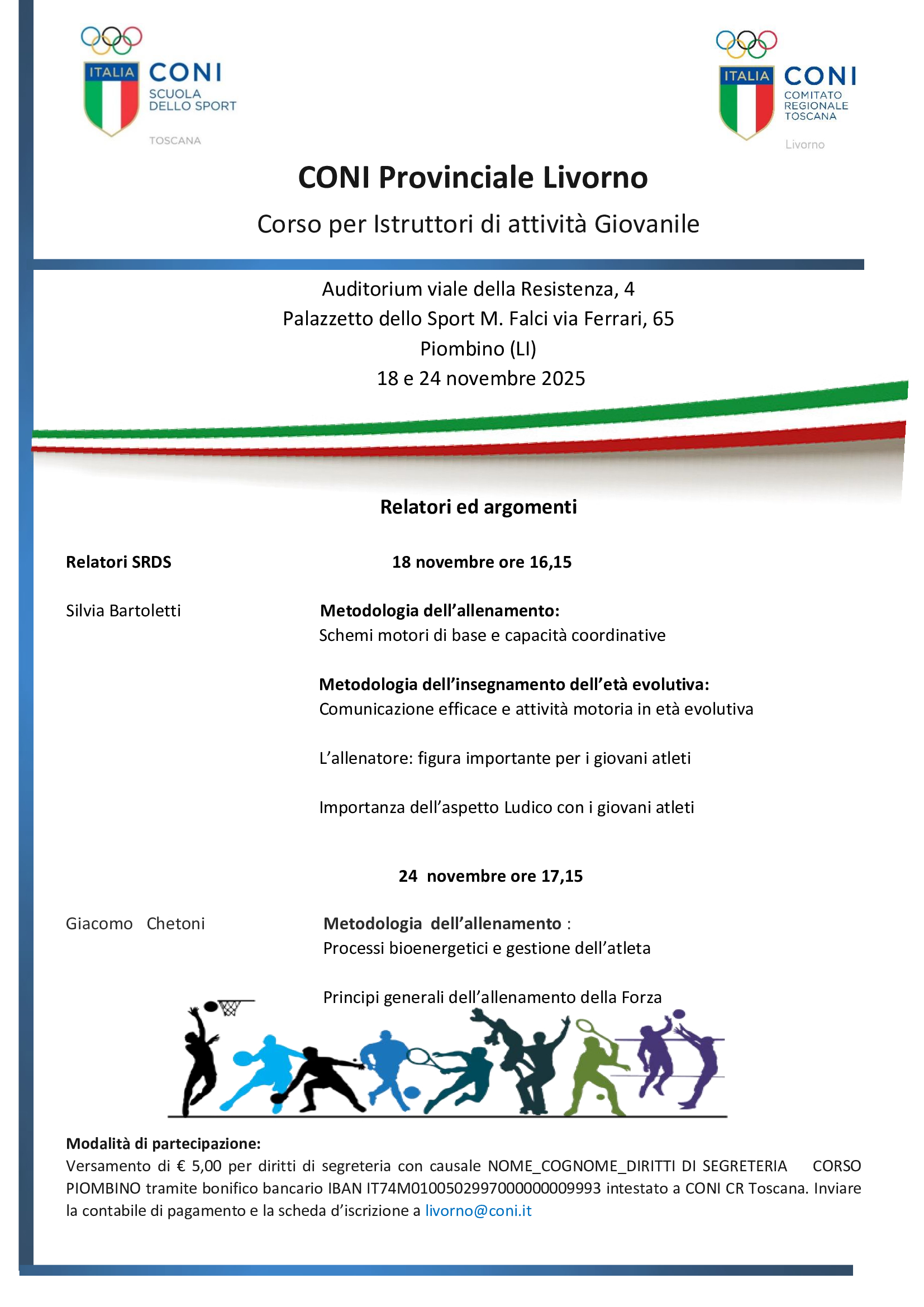 Corso per Istruttori di attività giovanile - Piombino