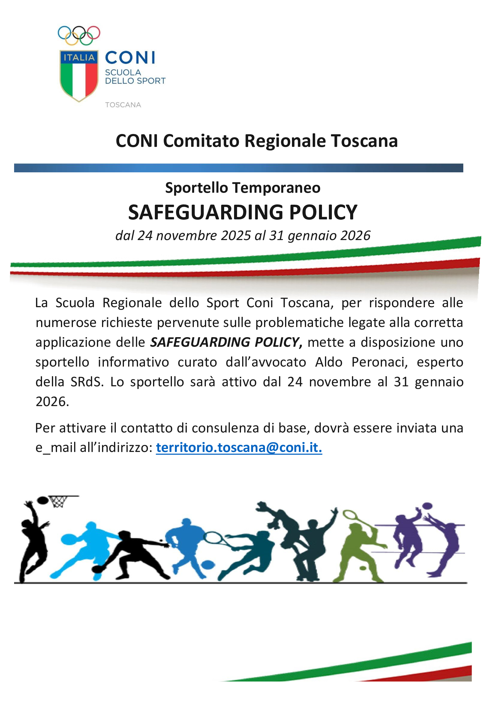 Sportello Temporaneo Safeguarding Policy