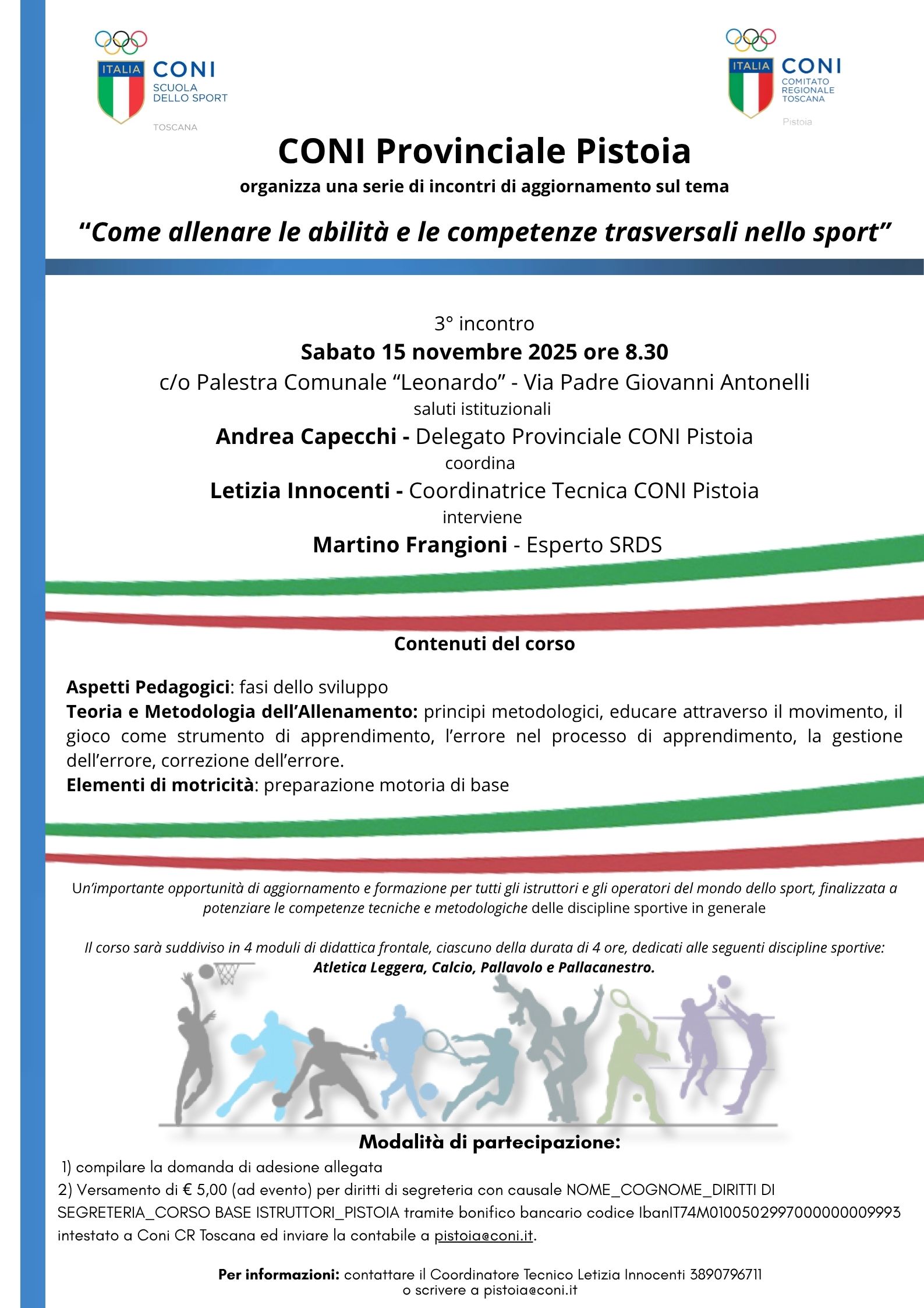 Come allenare le abilità e le competenze trasversali nello sport - Pistoia