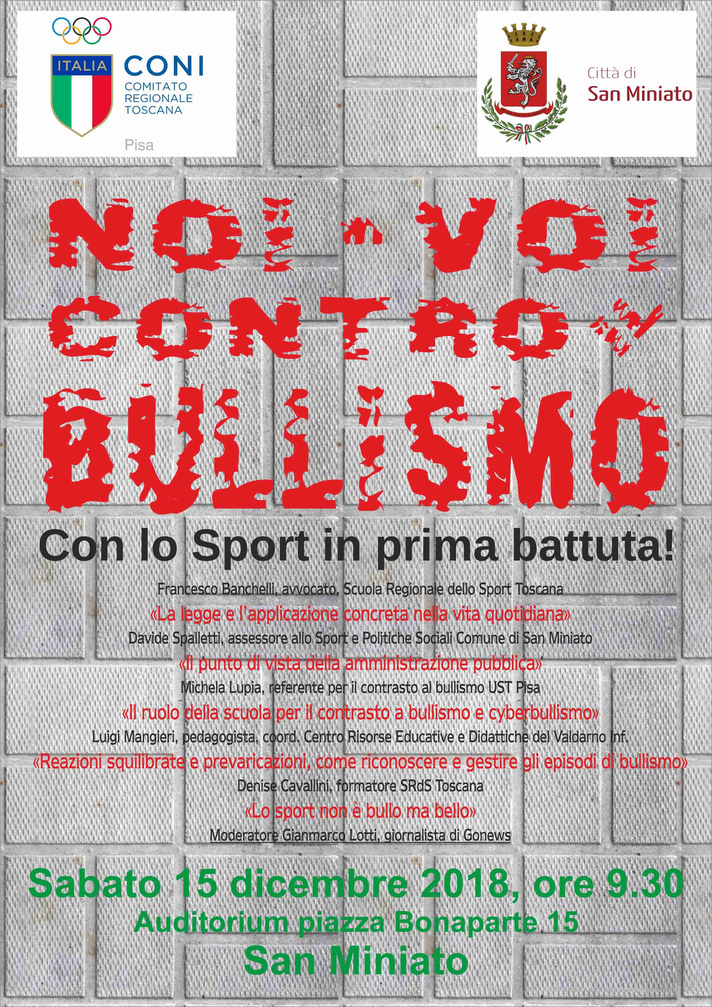 volantino Bullismo 15.12.2018