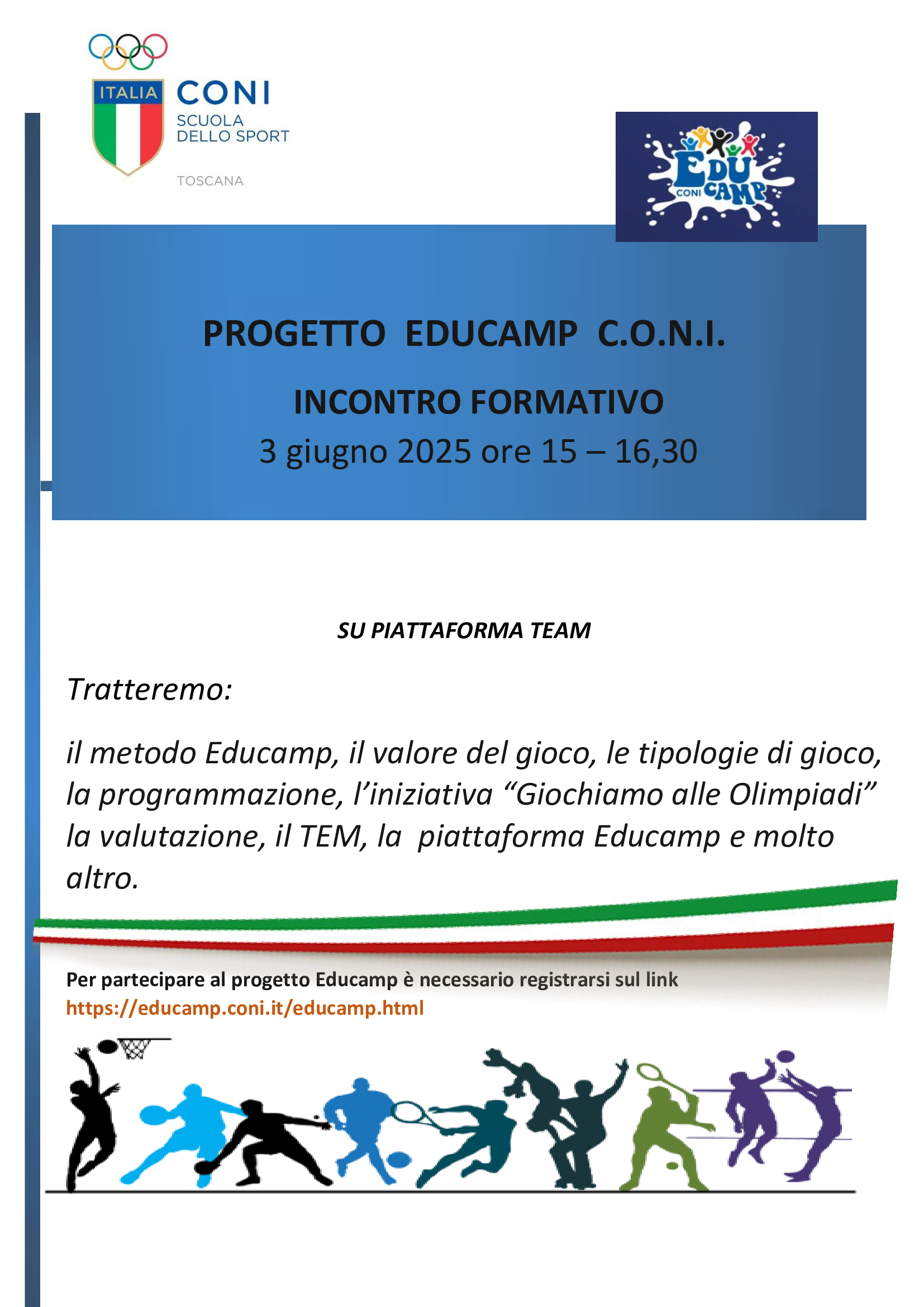 Progetto Educamp  C.O.N.I. -  introduzione e contenuti del progetto
