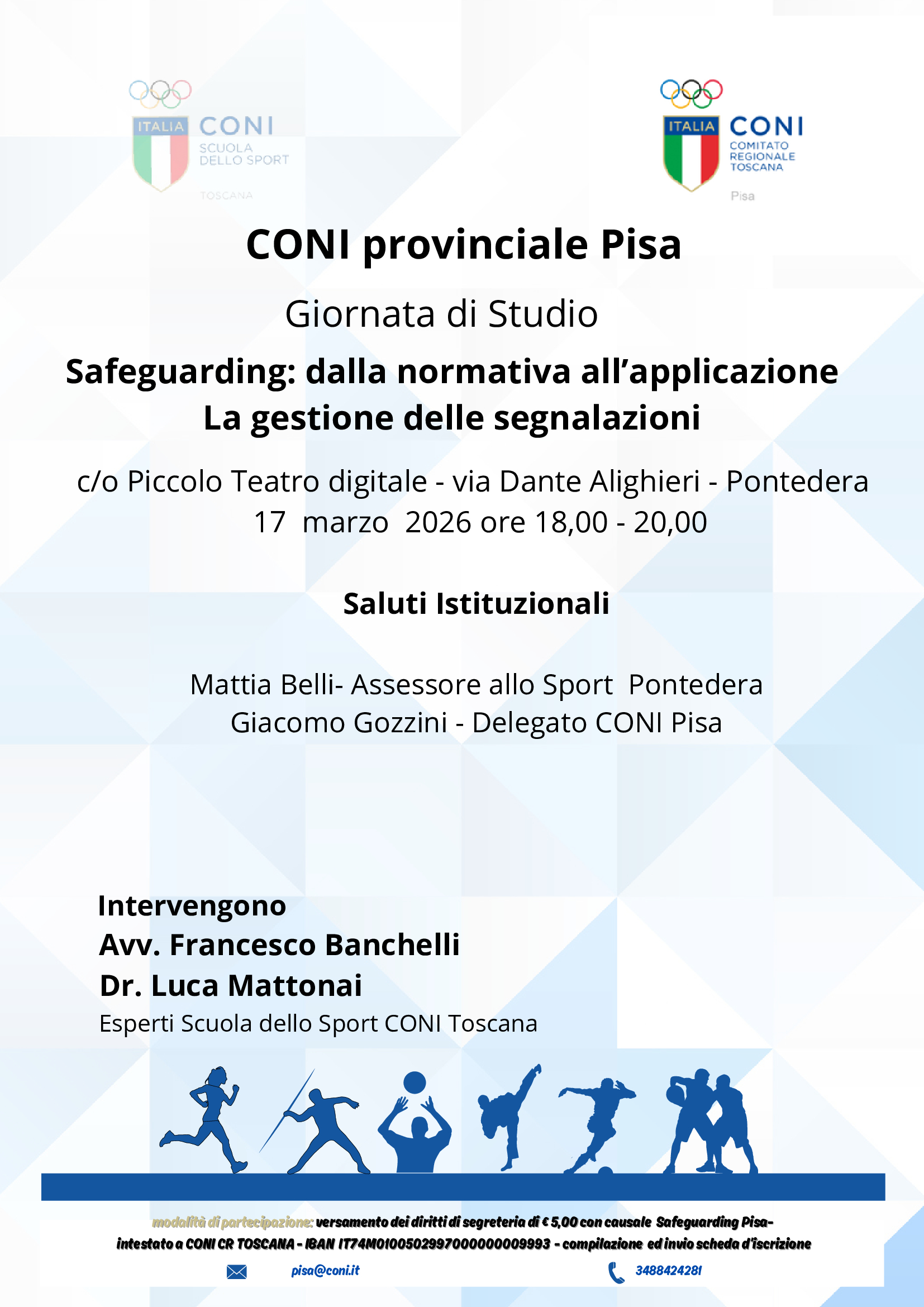 Safeguarding: dalla normativa all’applicazione La gestione delle segnalazioni - Pontedera
