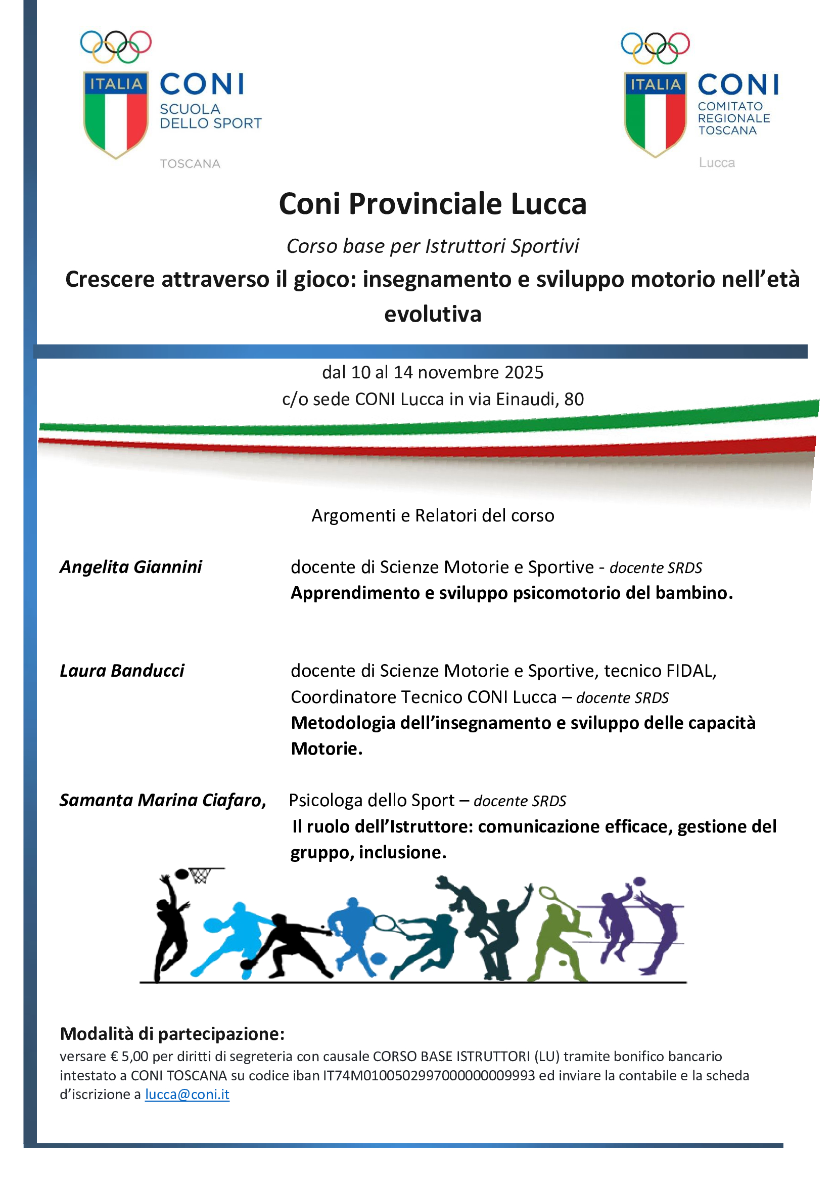 Crescere attraverso il gioco: insegnamento e sviluppo motorio nell'età evolutiva  - Lucca