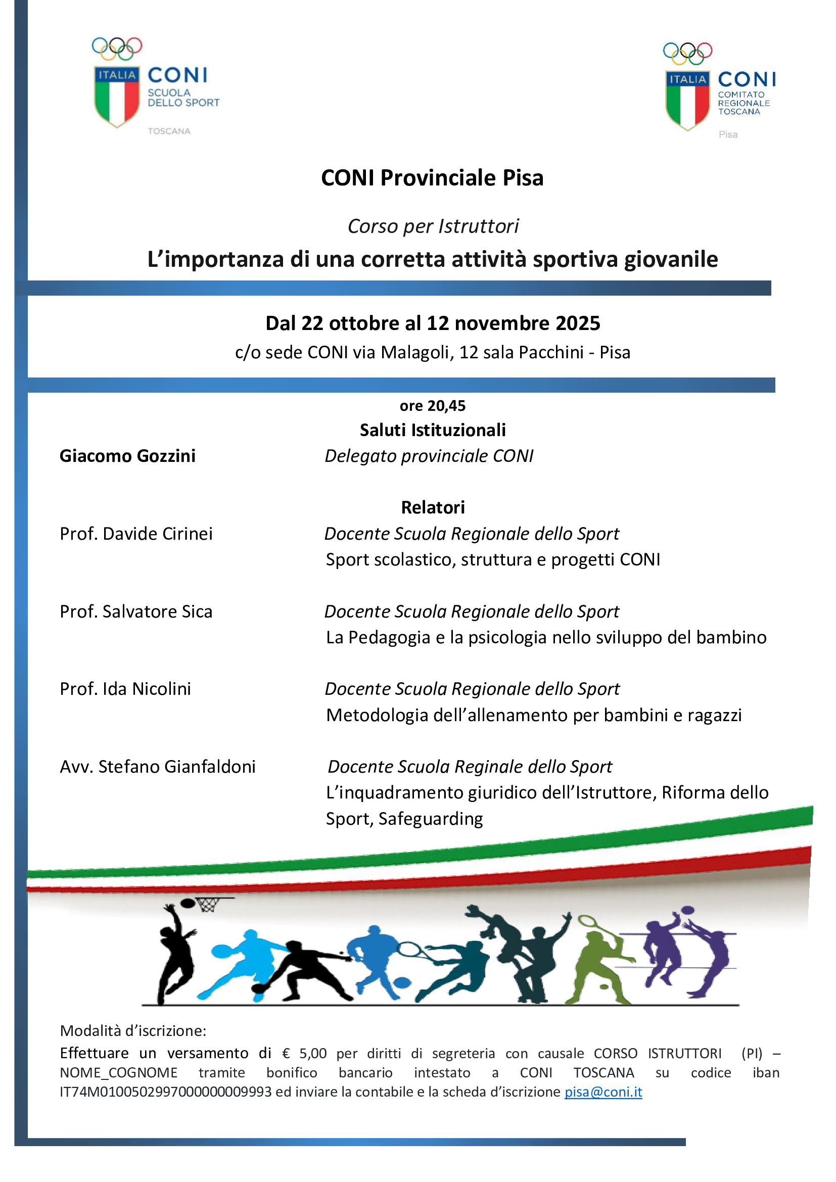 L’importanza di una corretta attività sportiva giovanile - Pisa