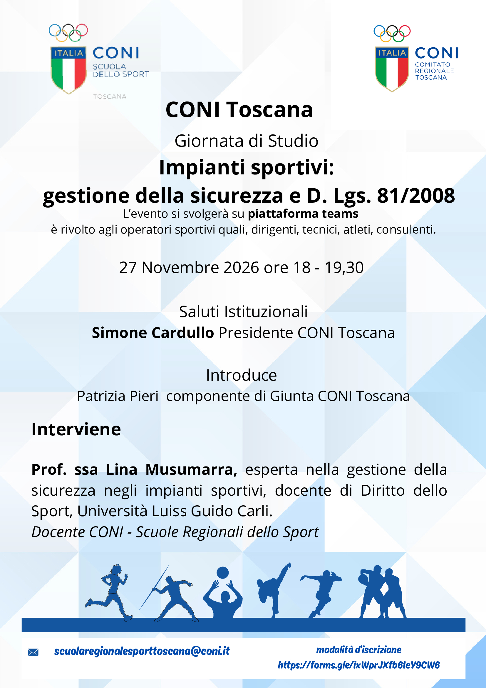 Impianti sportivi:  gestione della sicurezza e D. Lgs. 81/2008